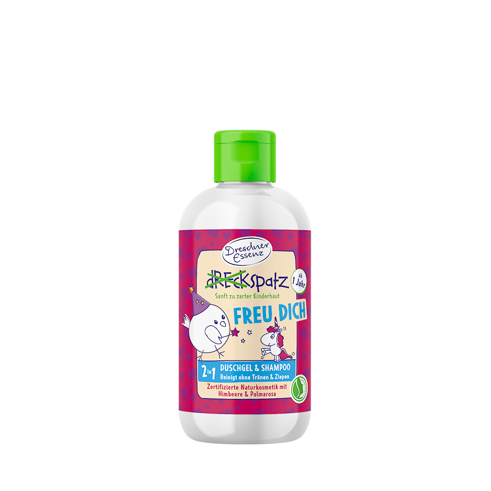 Produktbild Dreckspatz Duschgel Freu dich (Vorderseite)