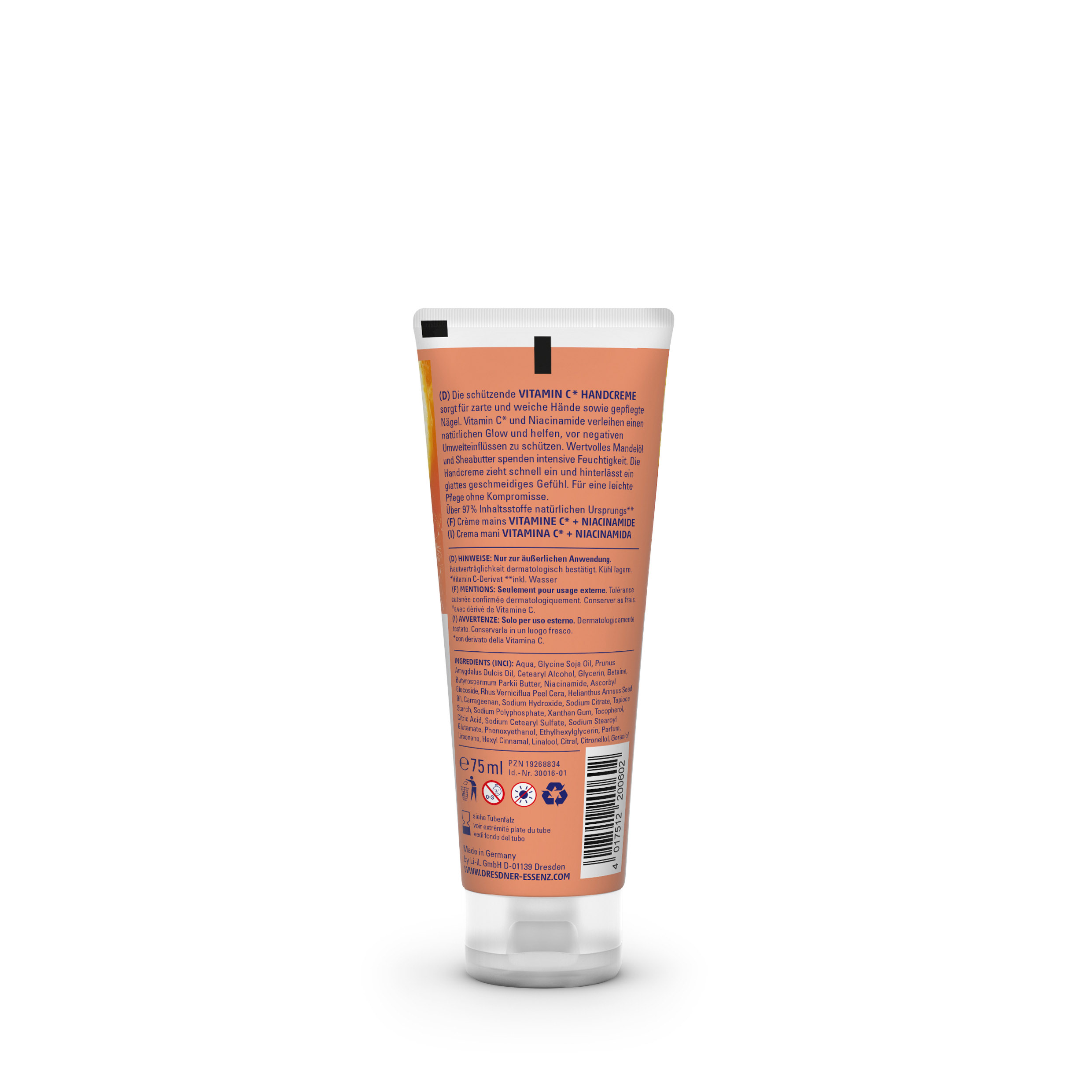 Produktbild Vitamin C Handcreme (Rueckseite)