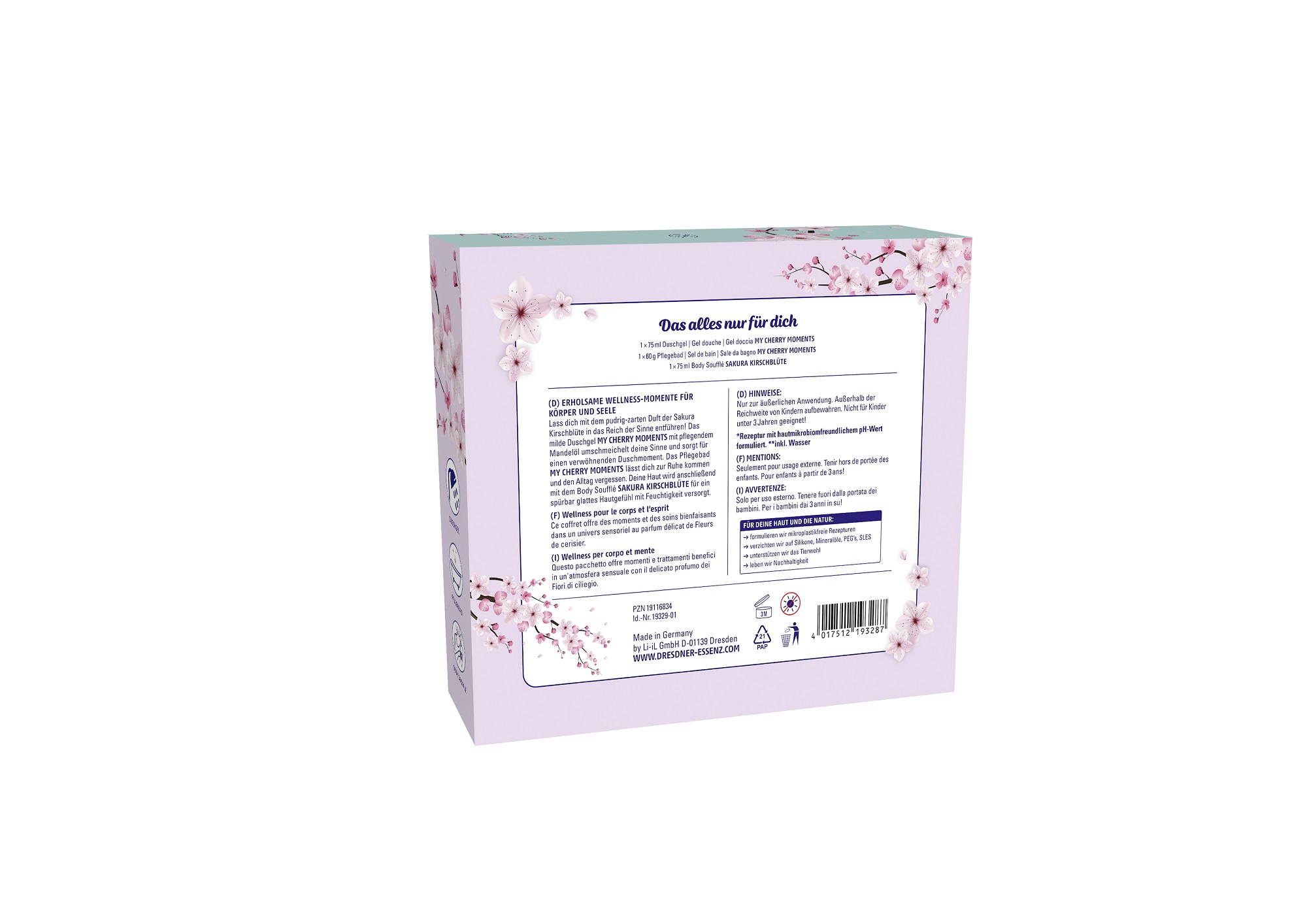 Produktbild Sakura Beauty Geschenkset (Rueckseite)