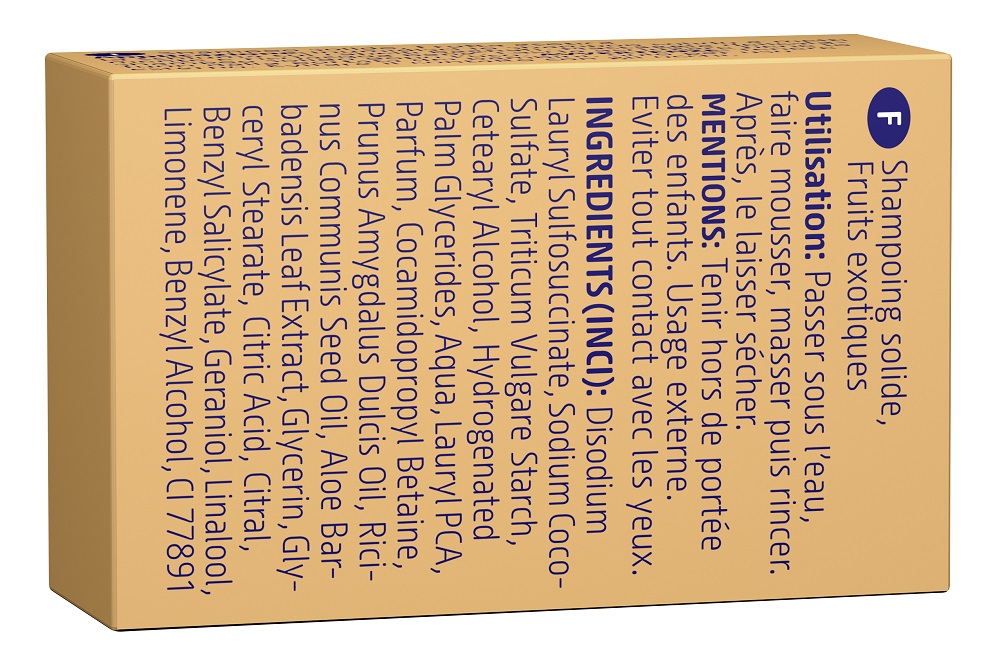 Solid mini shampoo Caribbean fruits