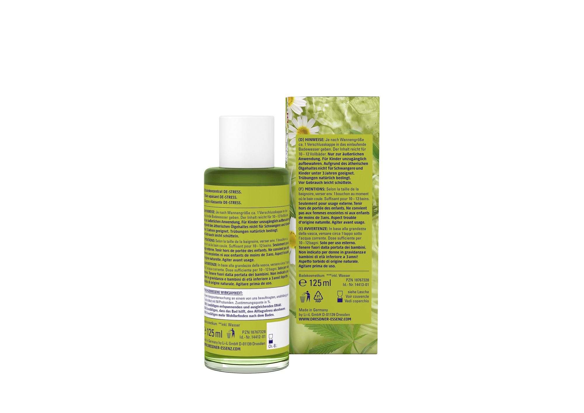 Produktbild Badekonzentrat De-Stress (Rueckseite)