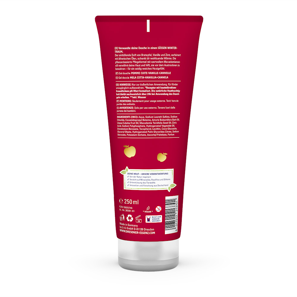 Produktbild Duschgel Suesser Wintertraum (Rueckseite)