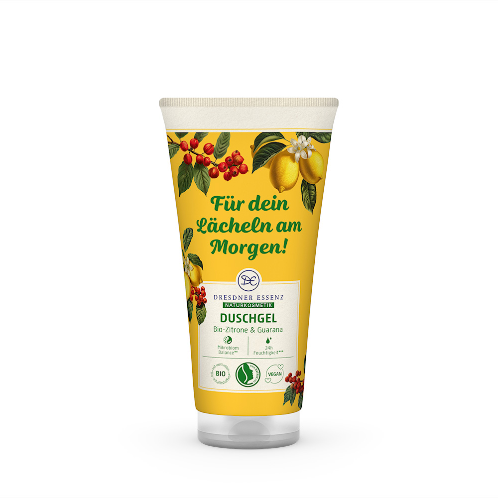 Produktbild Duschgel Bio-Zitrone und Guarana (Vorderseite)