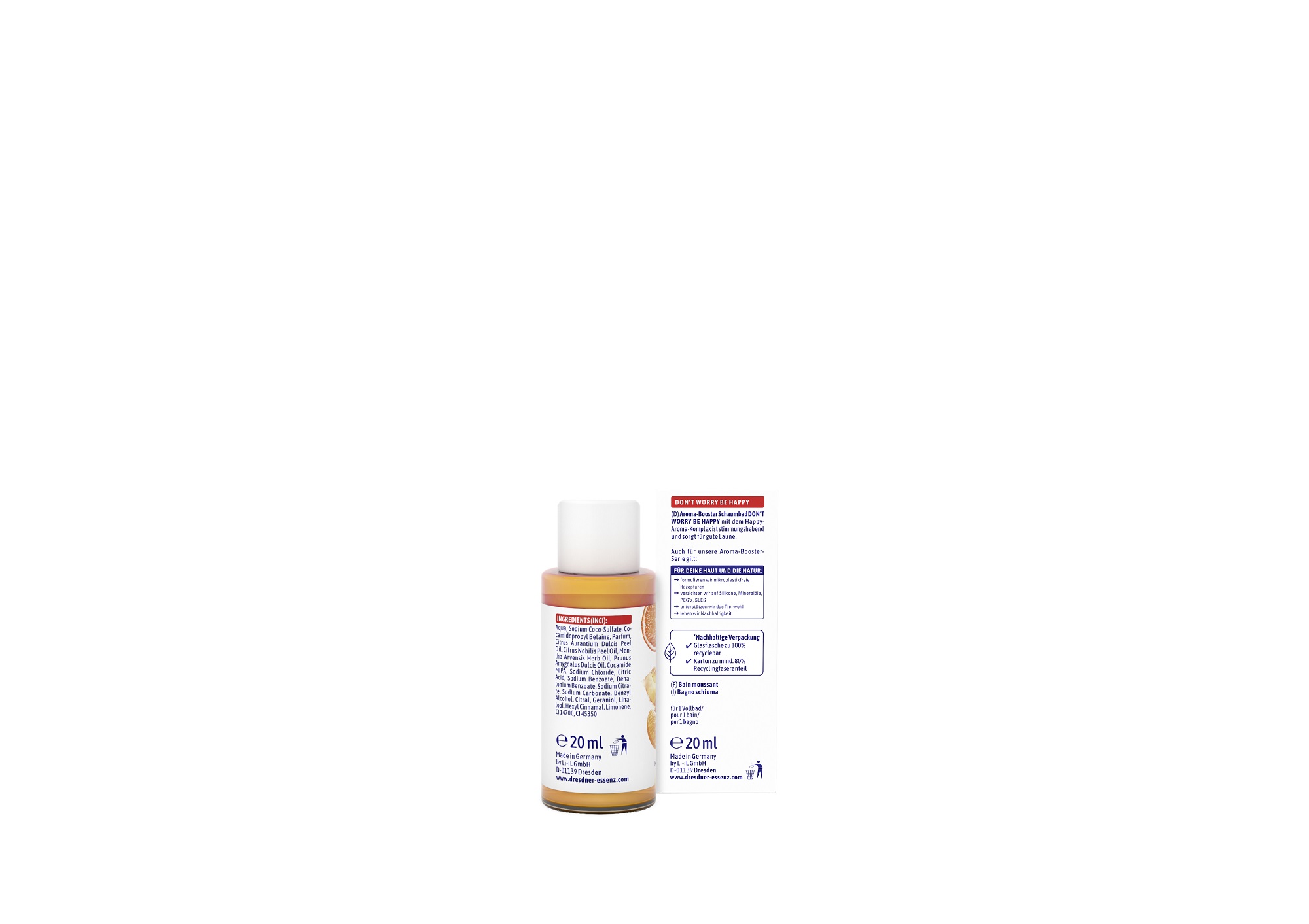 Mini Aroma Booster bubble bath "Don't Worry Be Happy"