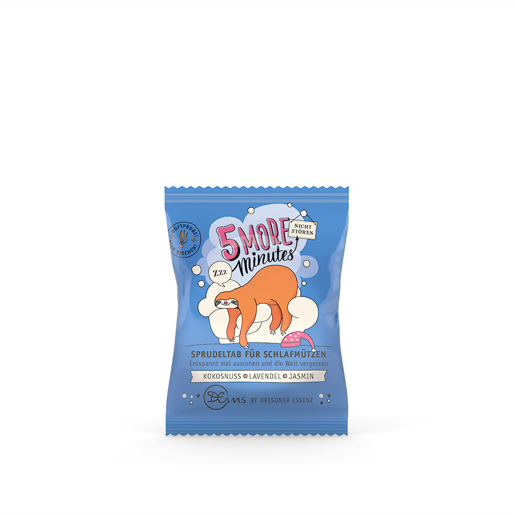 Produktbild Sprudeltab 5 more Minutes (Vorderseite)