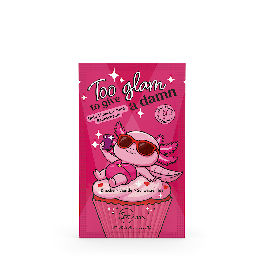 Produktbild Badeschaum Too glam to give a damn (Vorderseite)