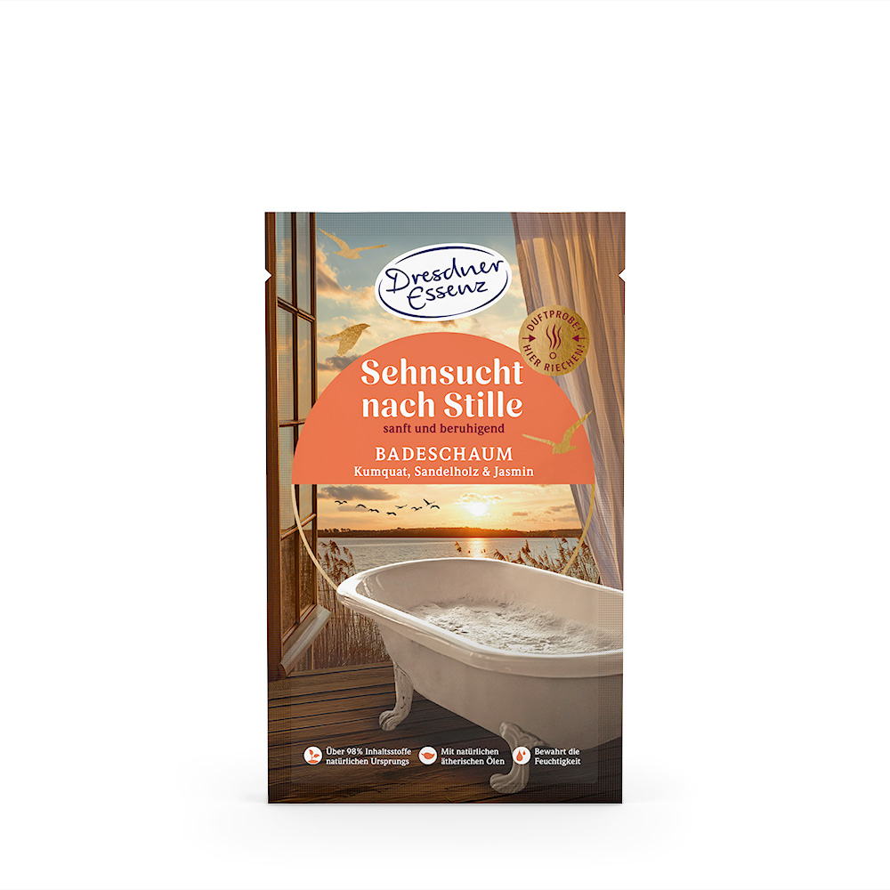 Produktbild Badeschaum Sehnsucht nach Stille (Vorderseite)