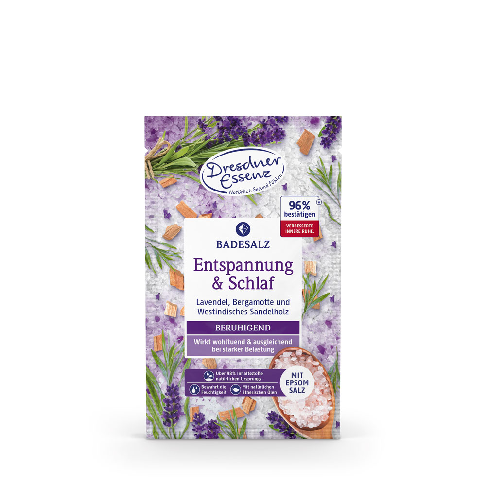 Produktbild Badesalz Entspannung & Schlaf (Vorderseite)