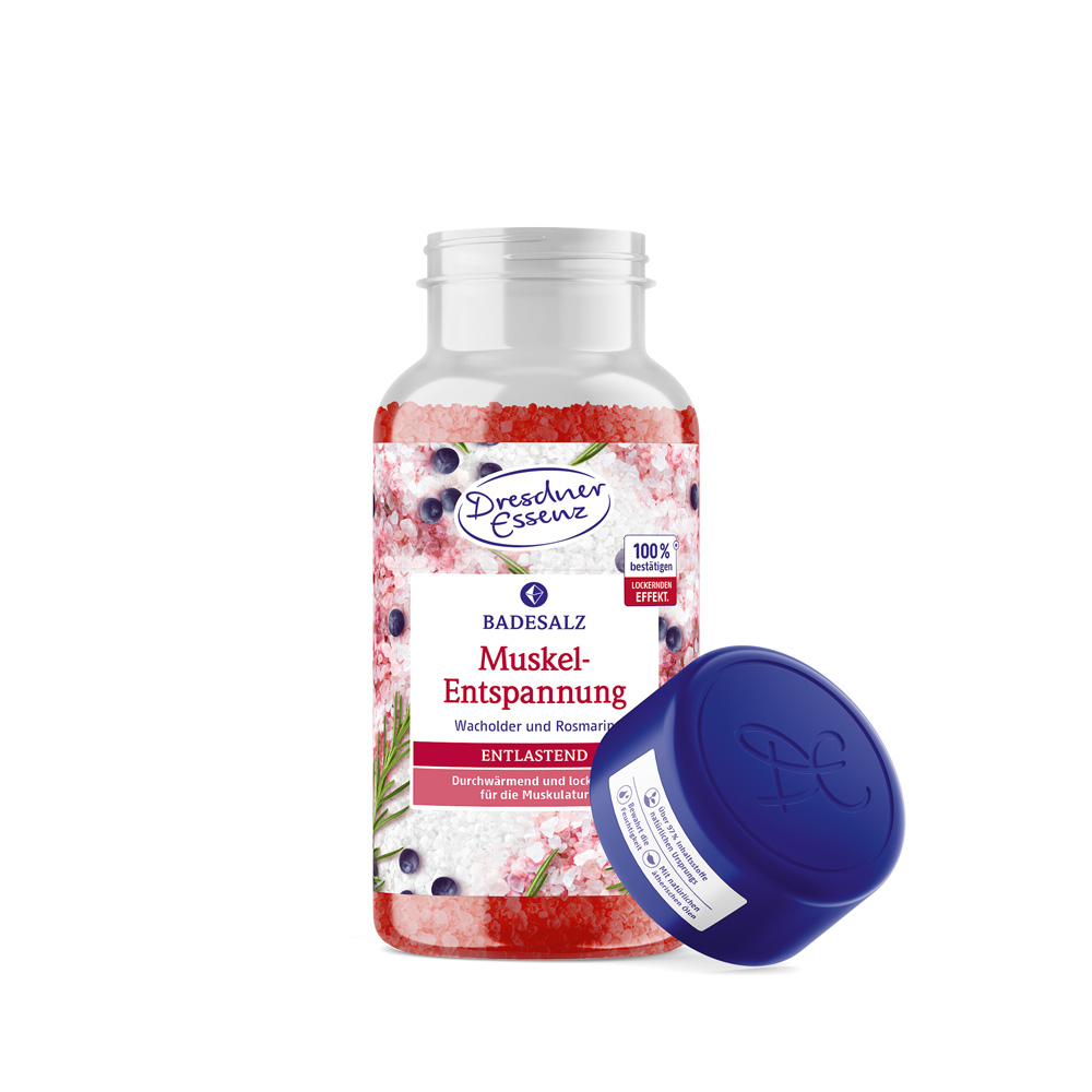 Produktbild Badesalz Muskel-Entspannung 600g (Vorderseite)