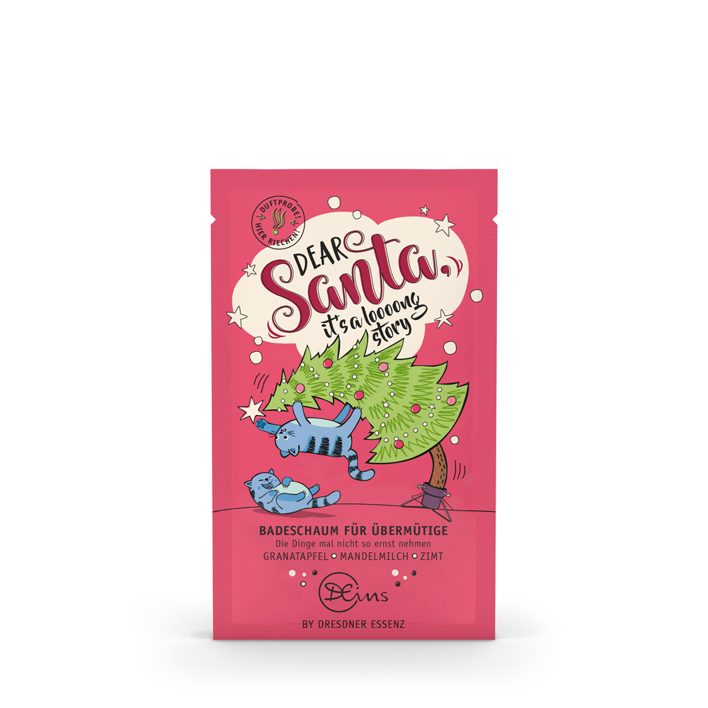 Produktbild Badeschaum Dear Santa its a looong story (Vorderseite)