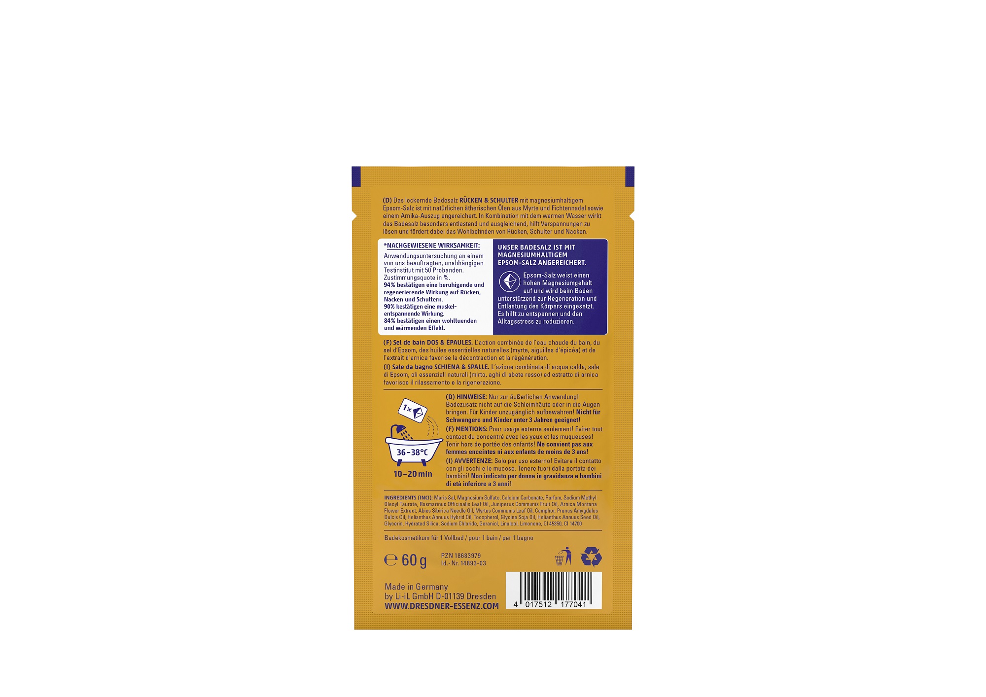 Produktbild Badesalz Ruecken & Schulter (Rueckseite)