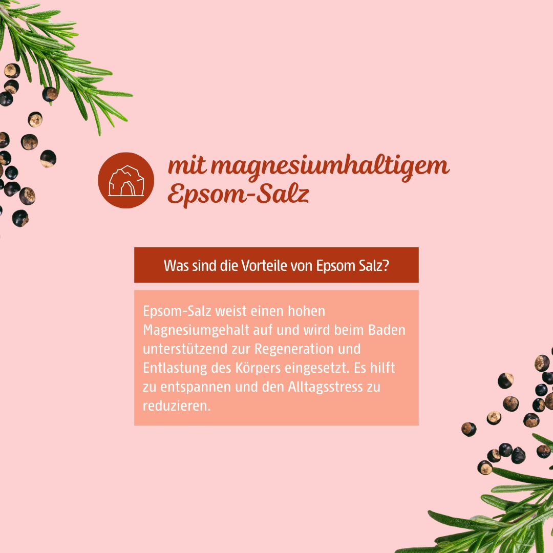 Vorteile des Epsom Salzes
