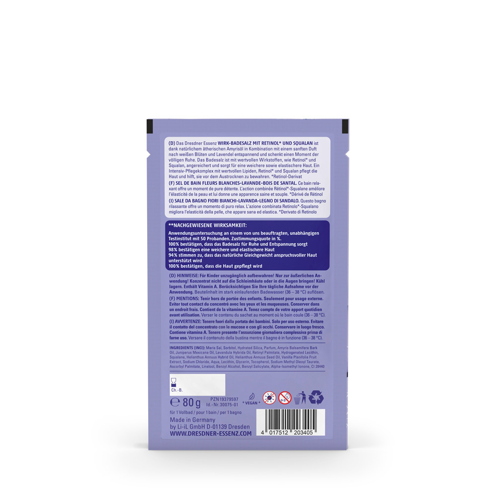Produktbild Badesalz Retinol (Rückseite)