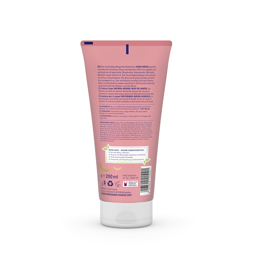 Produktbild Bodylotion Sooo weich (Rueckseite)