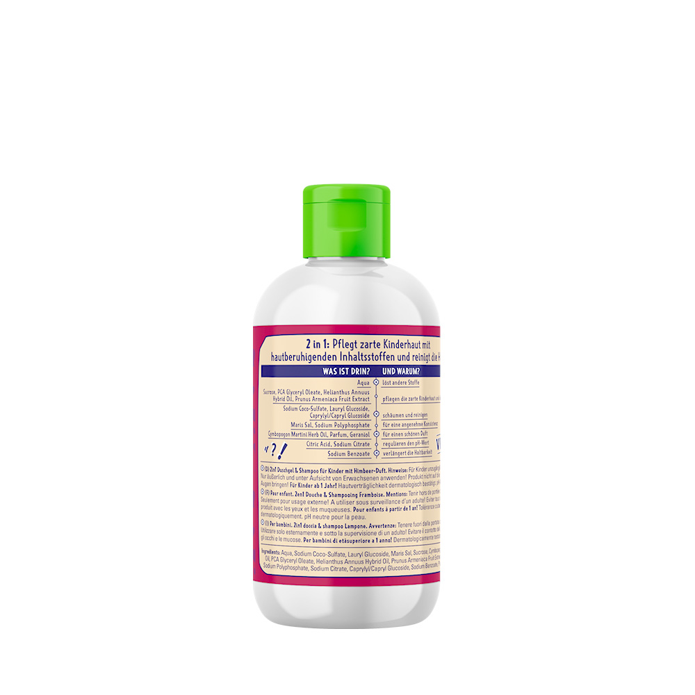 Produktbild Dreckspatz Duschgel Freu dich (Rückseite)