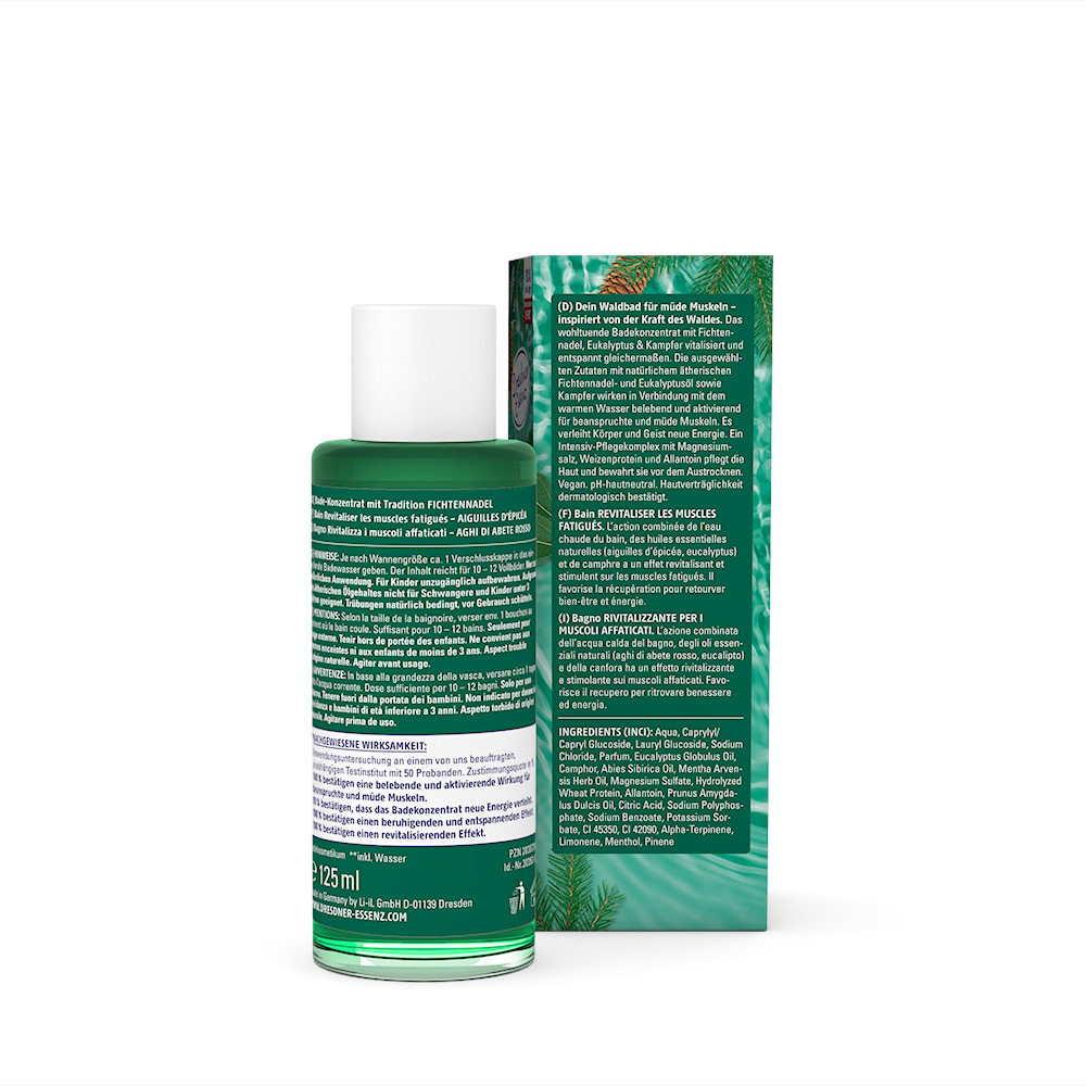 Produktbild Badekonzentrat Fichtennadel (Rueckseite)