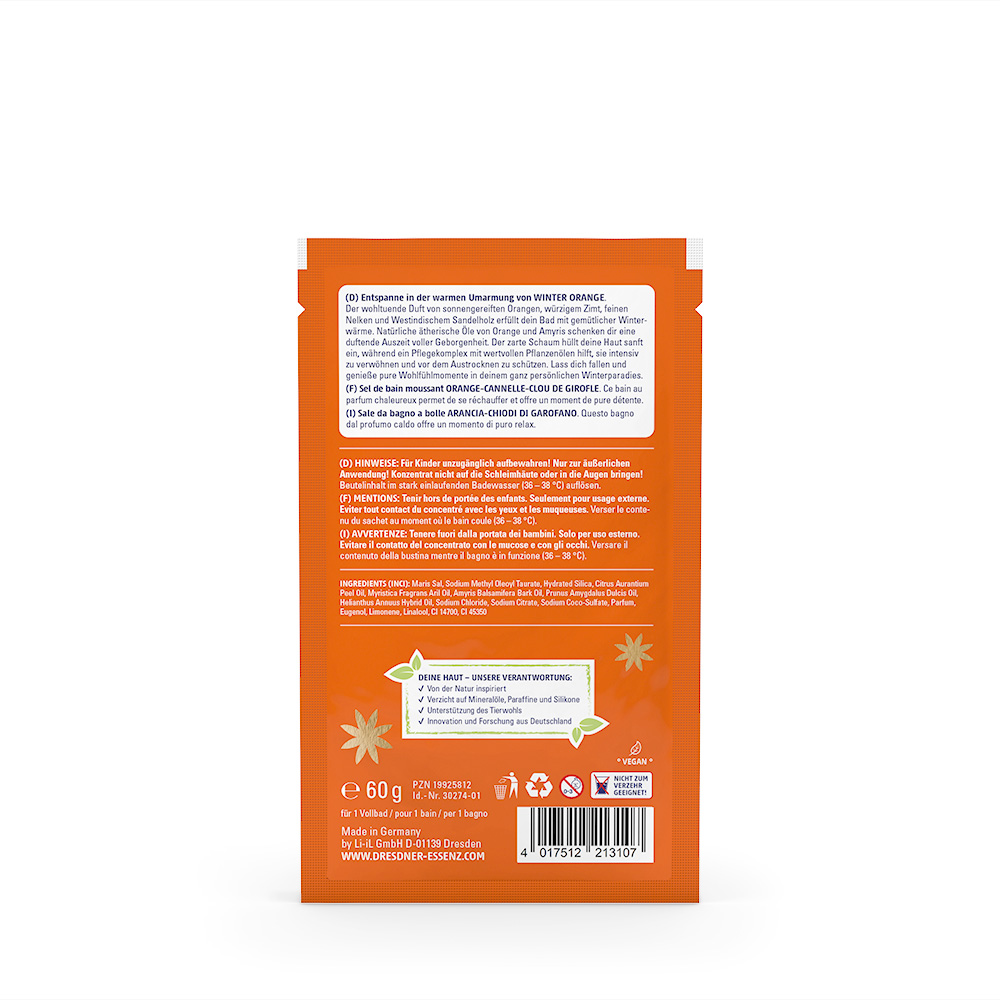 Produktbild Badeschaum Winter-Orange (Rueckseite)