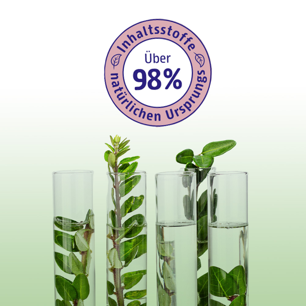 Inhaltsstoffe sind zu ueber 98% natuerlichen Ursprungs
