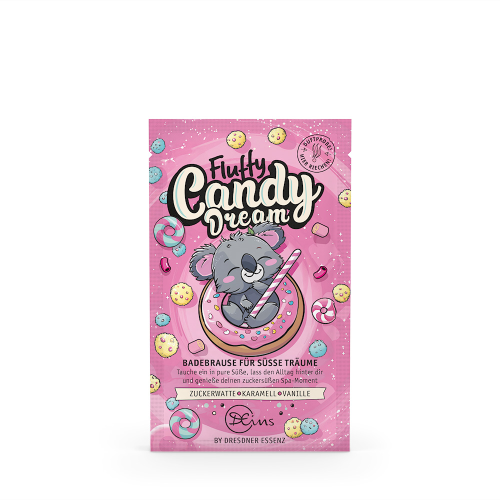 Produktbild Badeschaum Fluffy Candy Dream (Vorderseite)