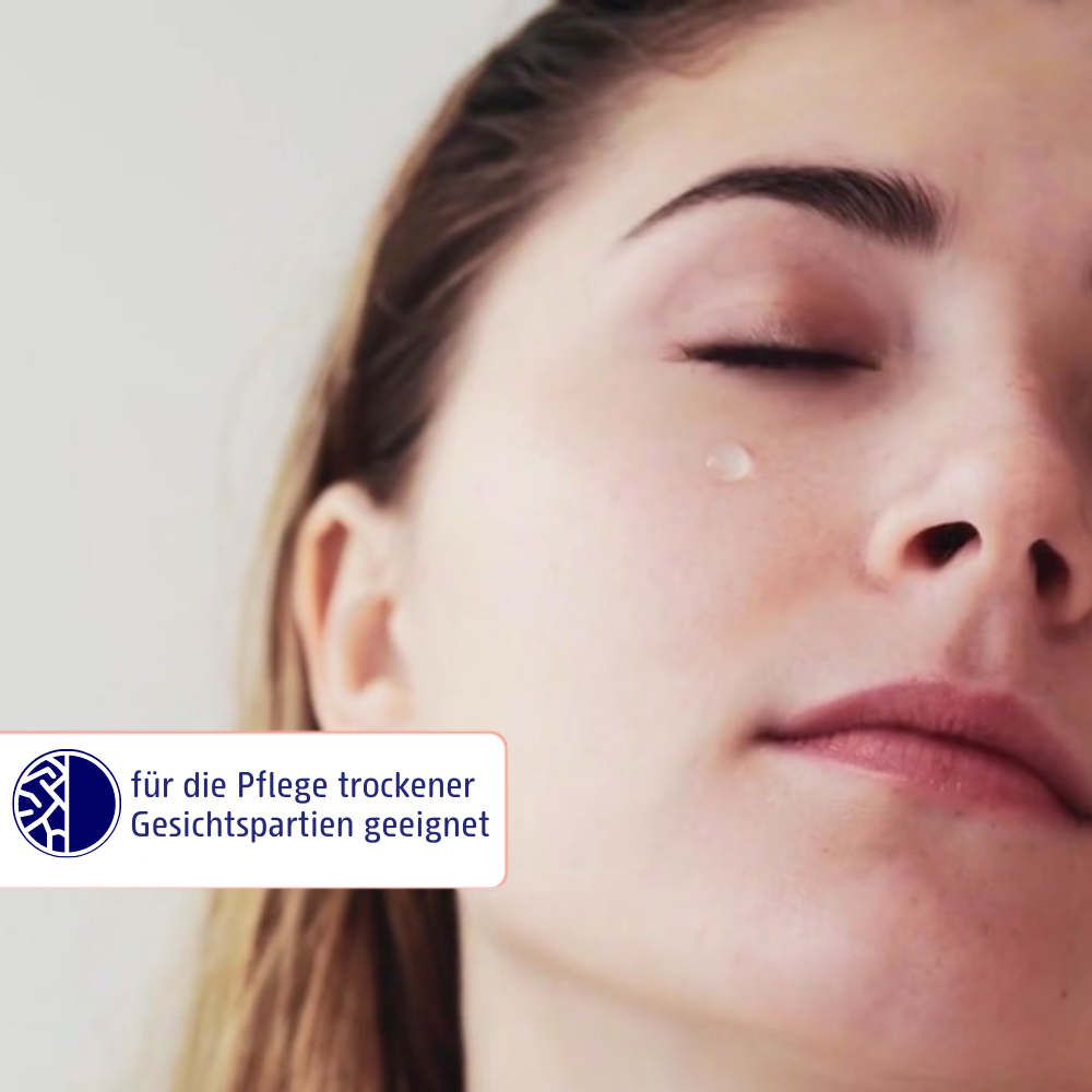 Sensitiv-Hautoel ist fuer die Pflege trockener Gesichtspartien geeignet