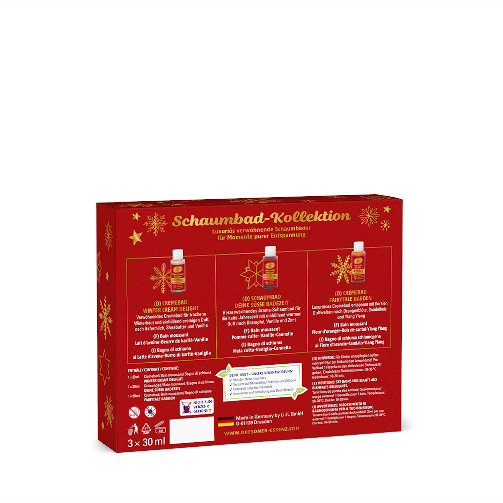Produktbild Geschenkset Schaumbad Kollektion (Rueckseite)