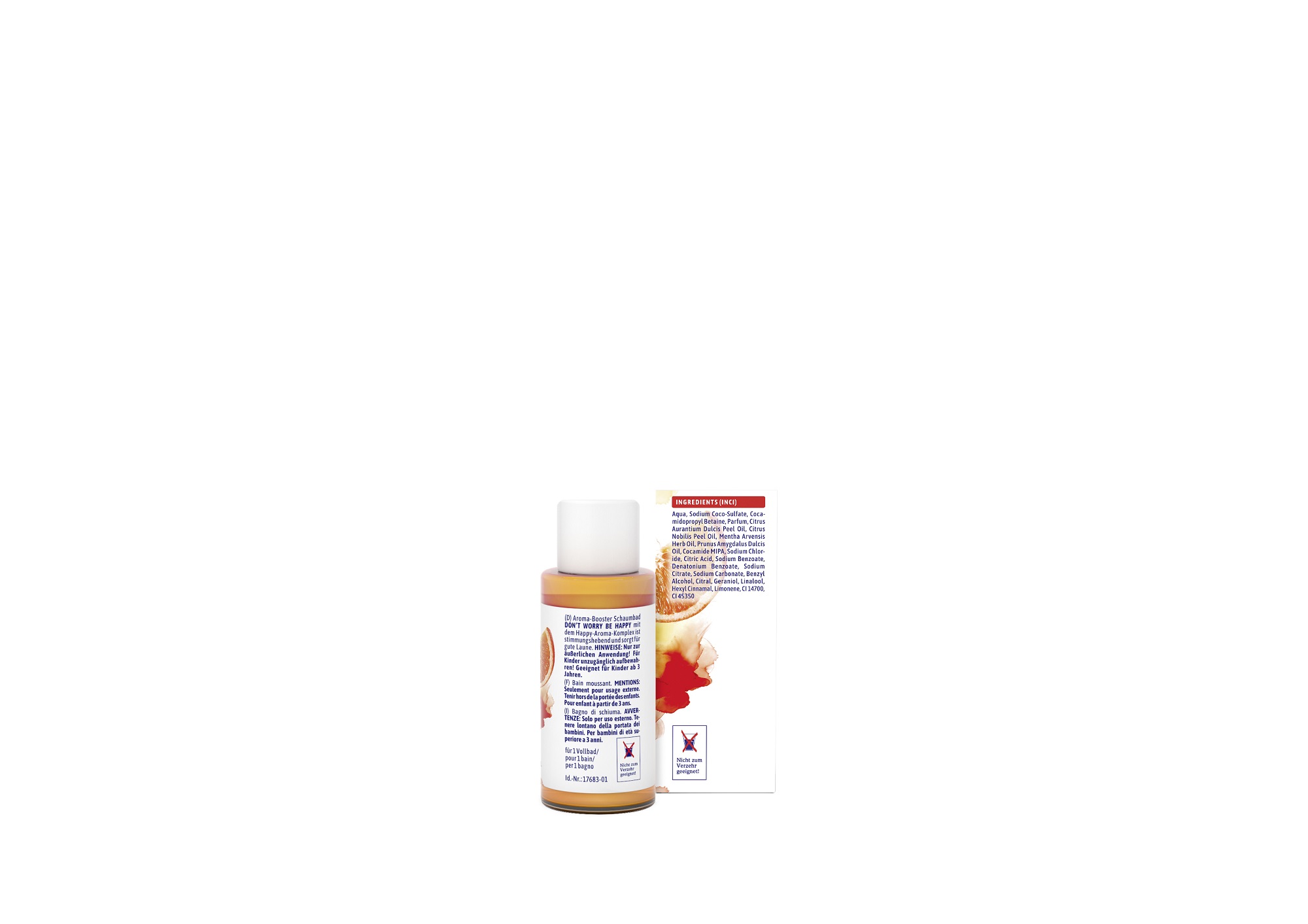 Mini Aroma Booster bubble bath "Don't Worry Be Happy"