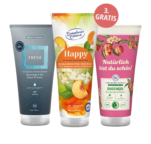 3 Duschgele - das günstigste gratis Aktion