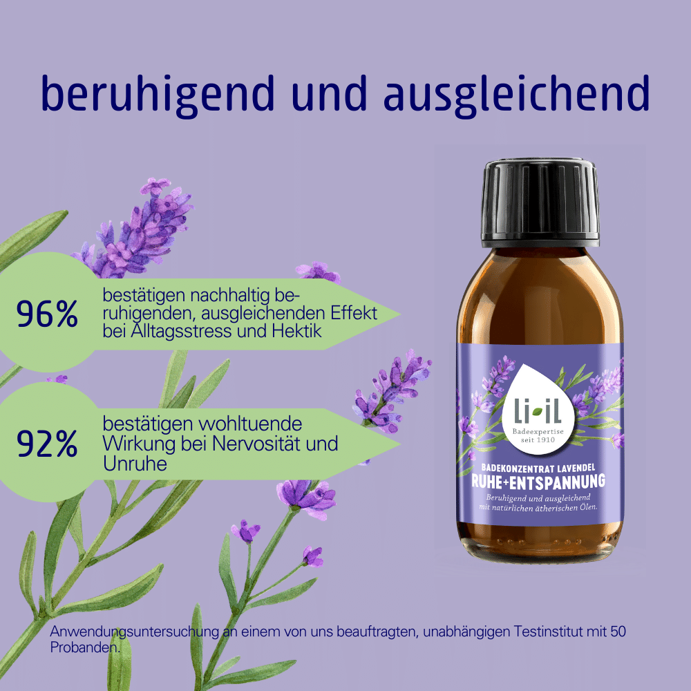 beruhigendes Badeöl mit Lavendel