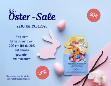 Oster Sale: Vom 22.03. bis 29.03.2026 erhaelst du ab einem Einkaufswert von 20€ 20% Rabatt auf deine Bestellung!