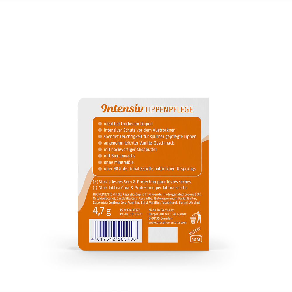 Produktbild Intensiv Lippenpflege Blister (Rueckseite)
