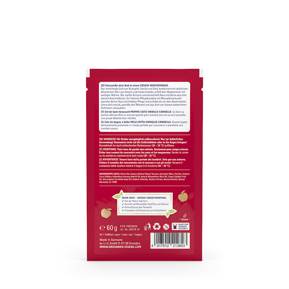 Produktbild Badeschaum Suesser Wintertraum (Rueckseite)