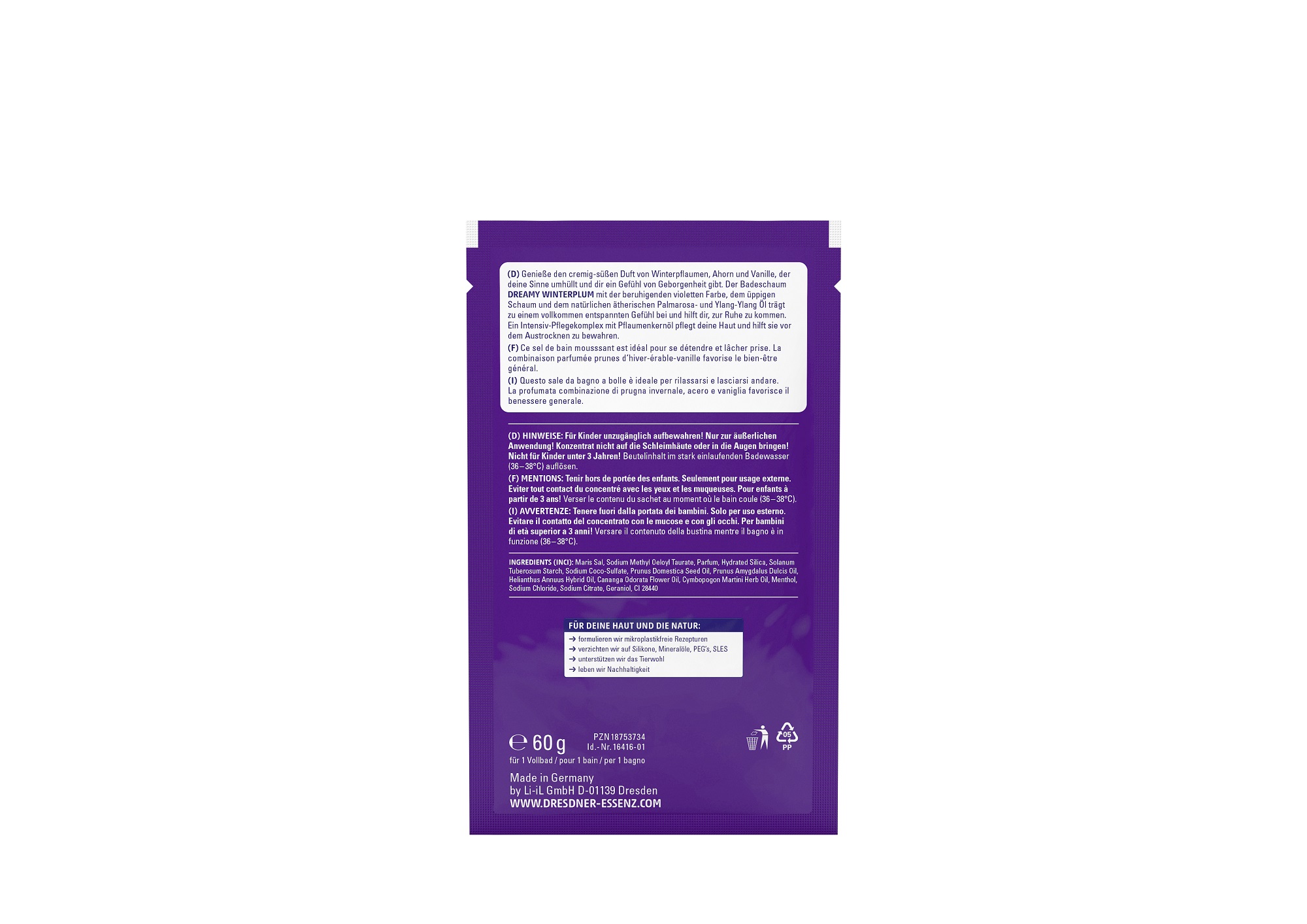 Foaming Bath Salt Dreamy Winterplum