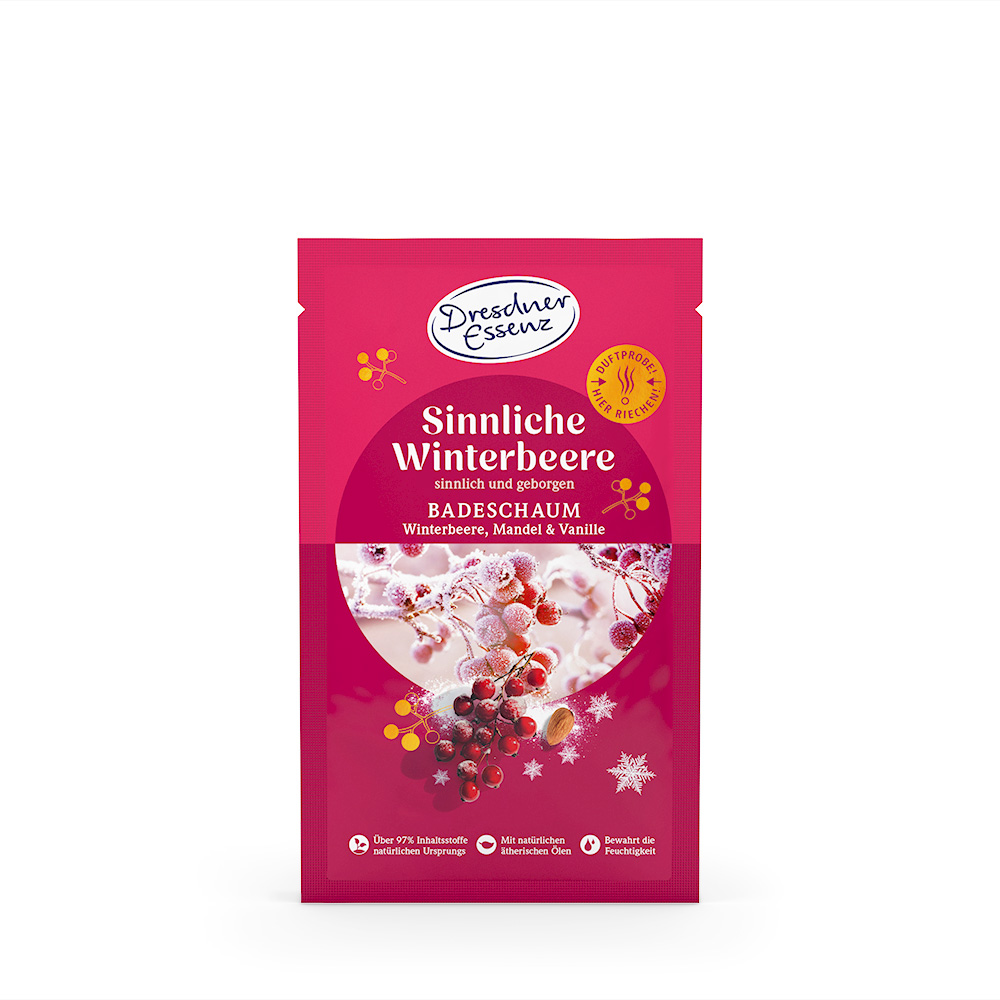 Produktbild Badeschaum Sinnliche Winterbeere (Vorderseite)