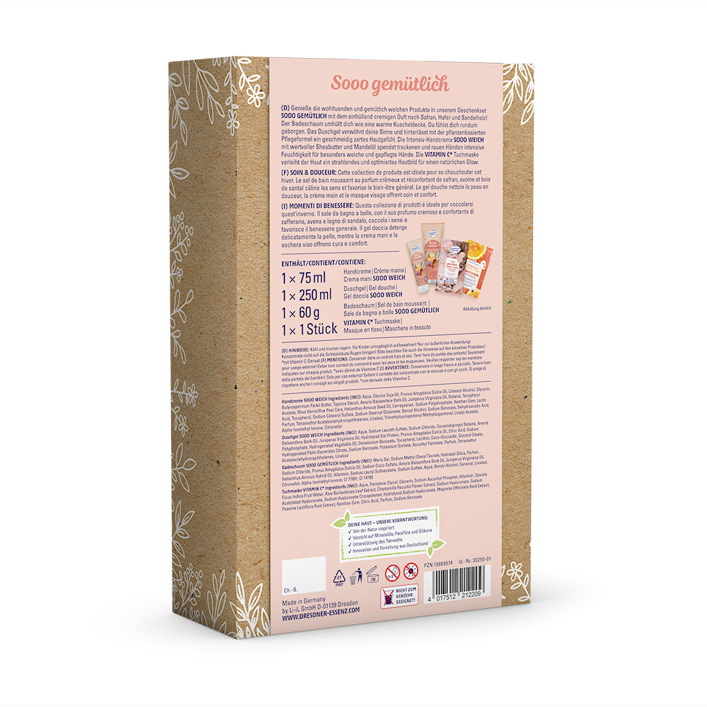 Produktbild Geschenkset Sooo gemuetlich (Rueckseite)