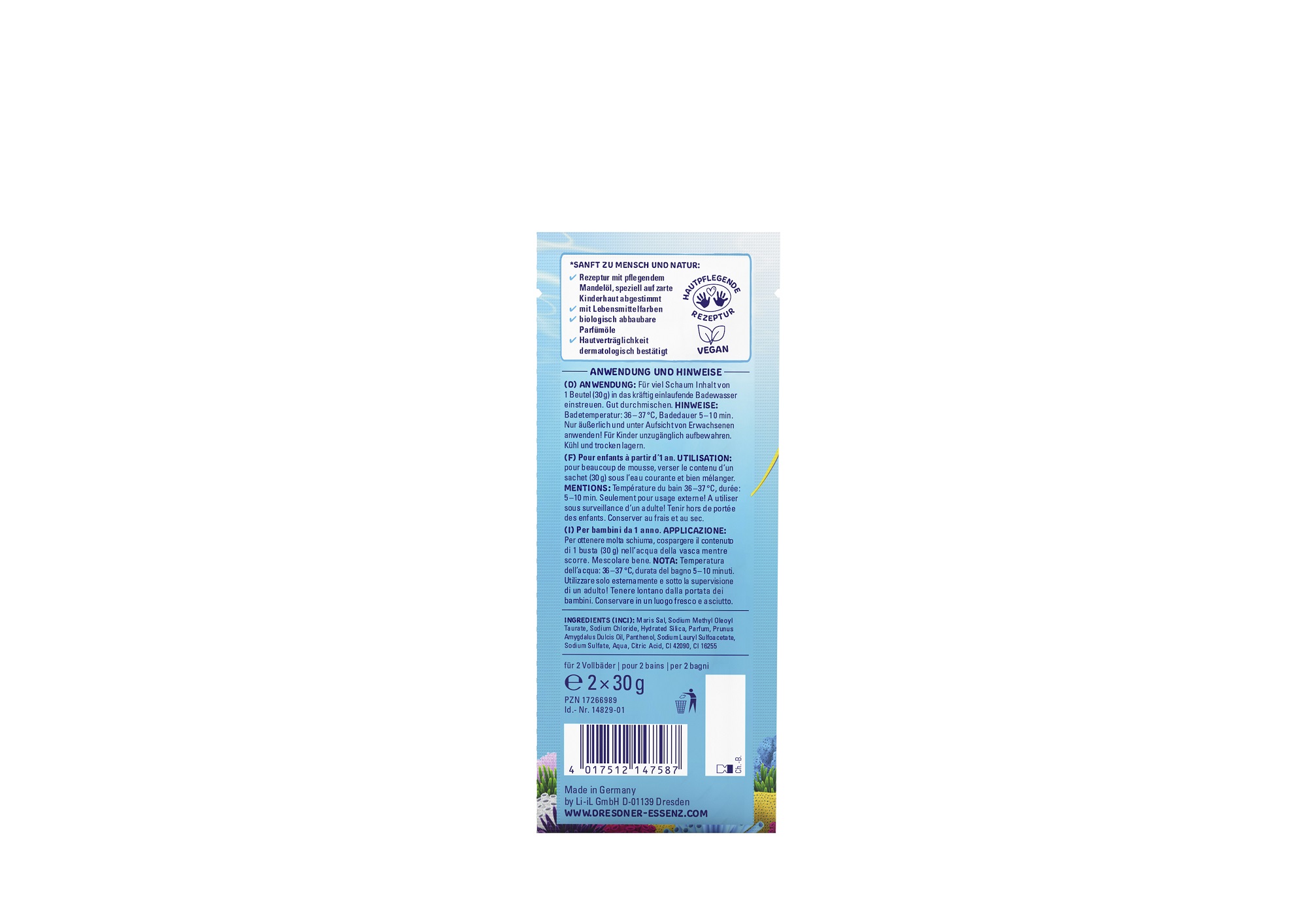 Bubble Fun Foaming Bath Salt "HENRY the Moorish Idol"