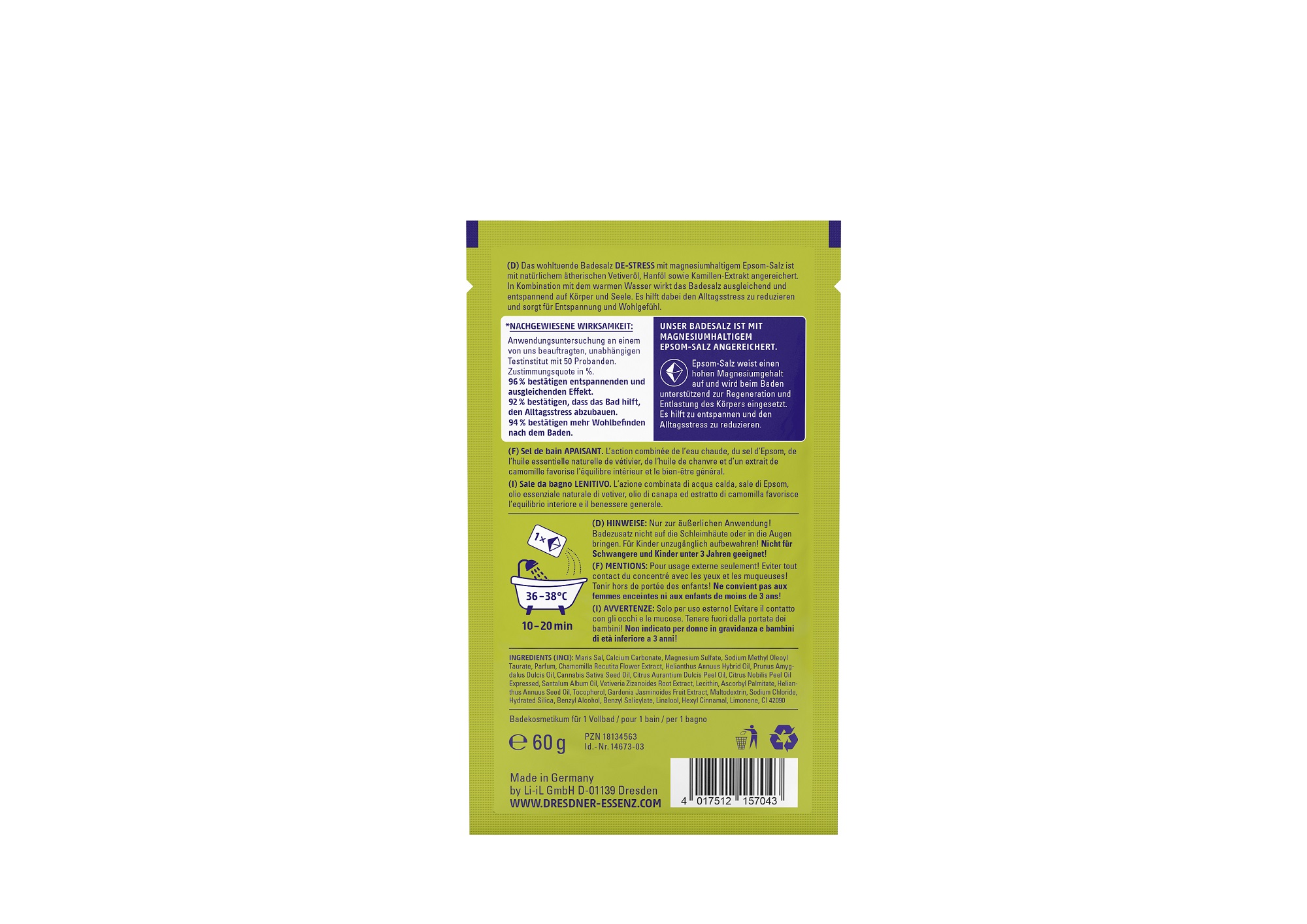 Produktbild Badesalz De-Stress (Rueckseite)