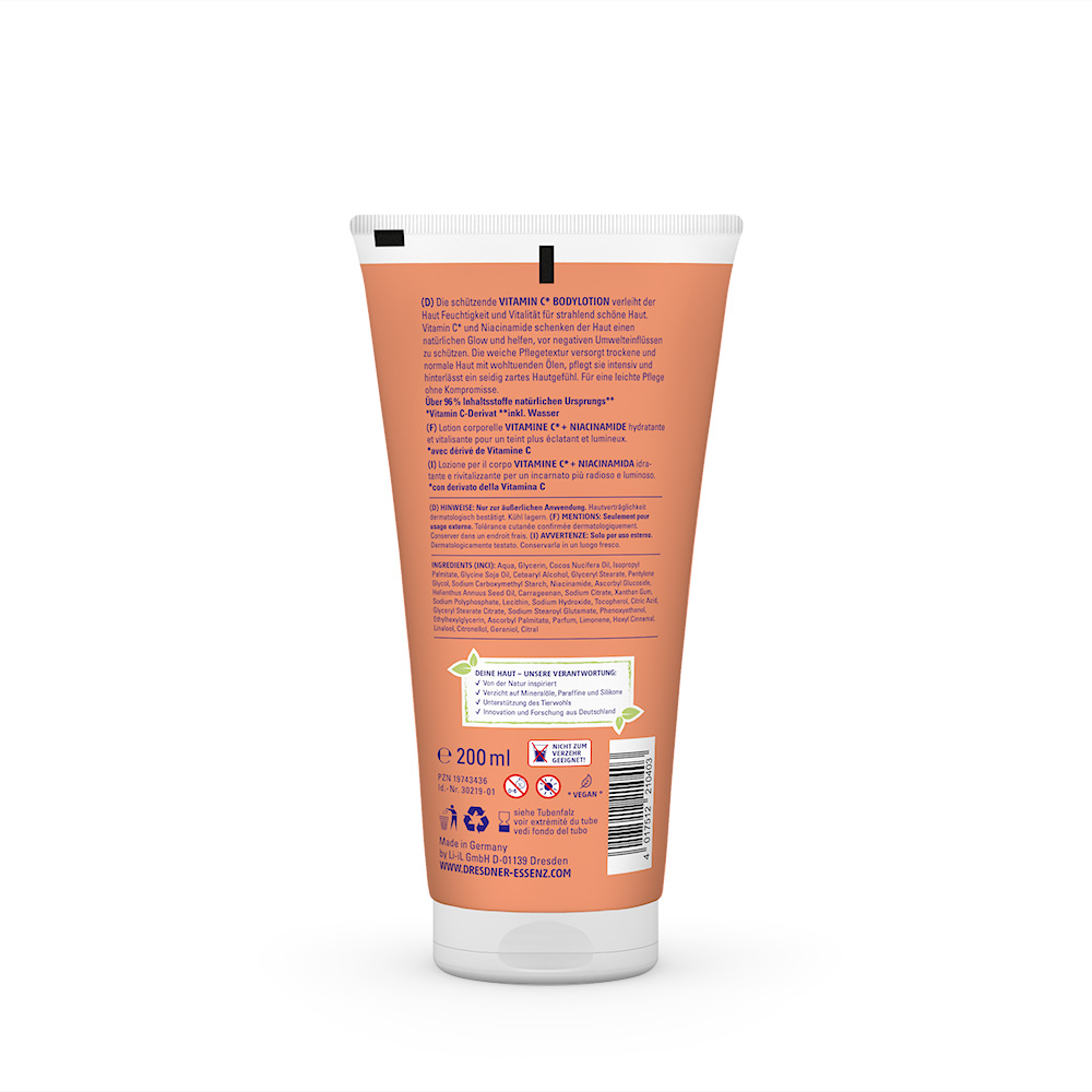 Produktbild Vitamin C Bodylotion (Rueckseite)