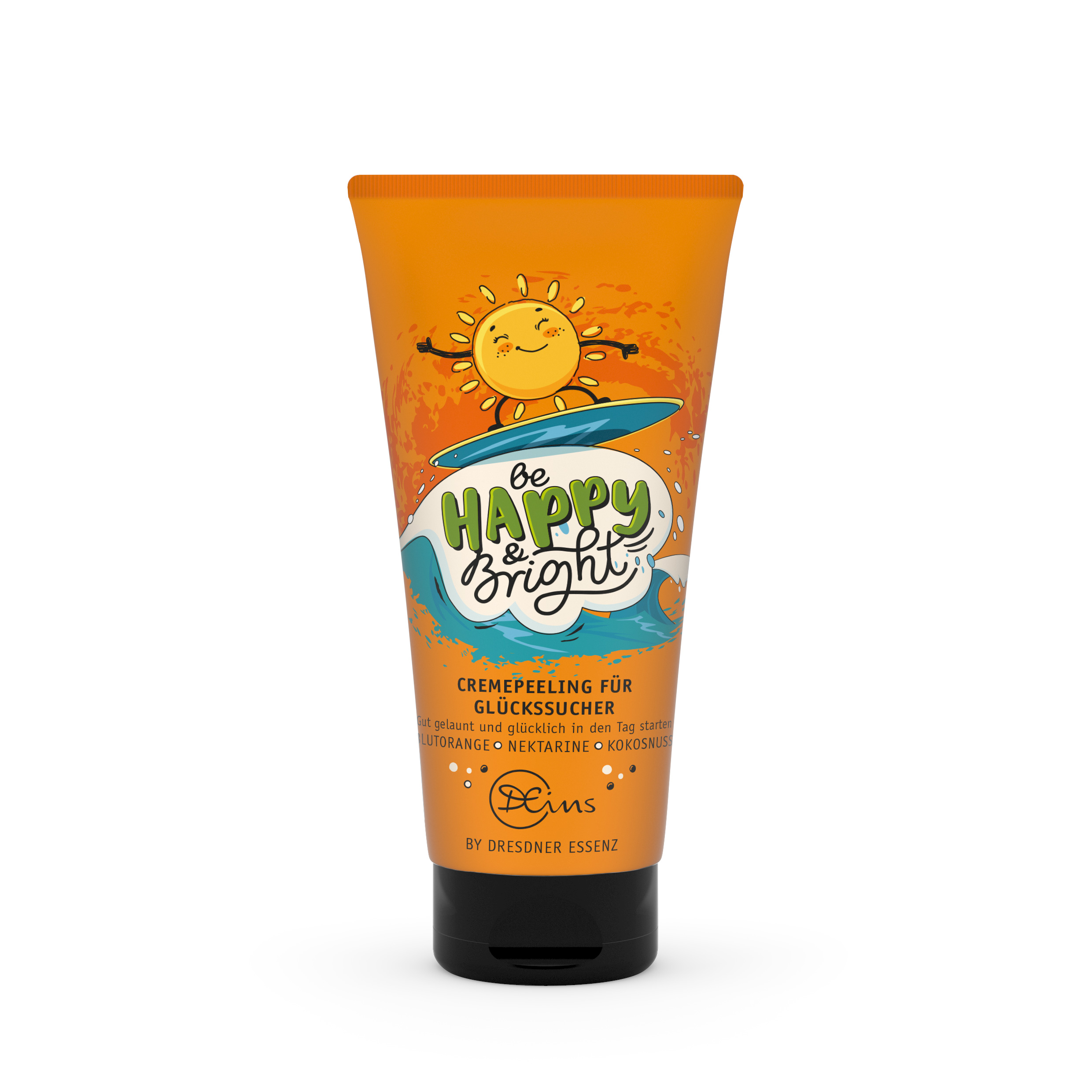 Produktbild Deins Dusch-Cremepeeling Be happy & Bright (Vorderseite)