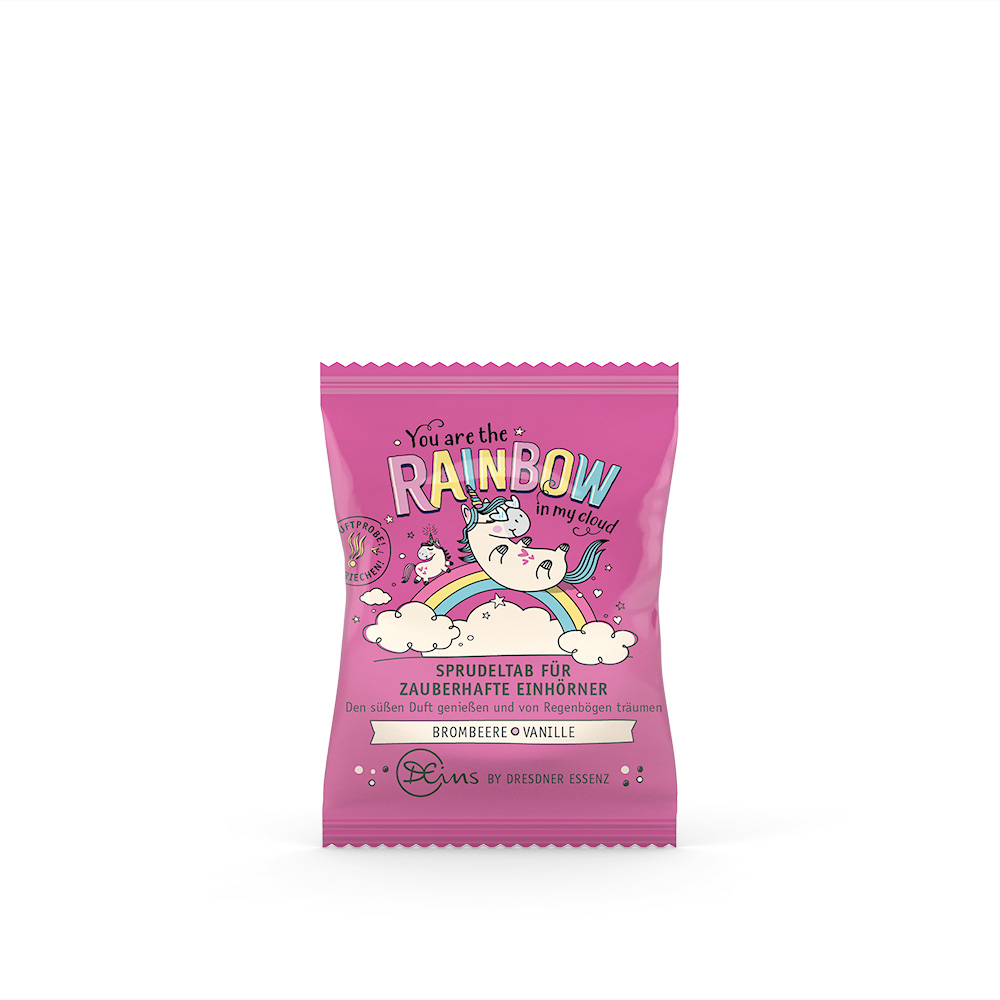 Fizzing Bath Tab You are the Rainbow in my Cloud