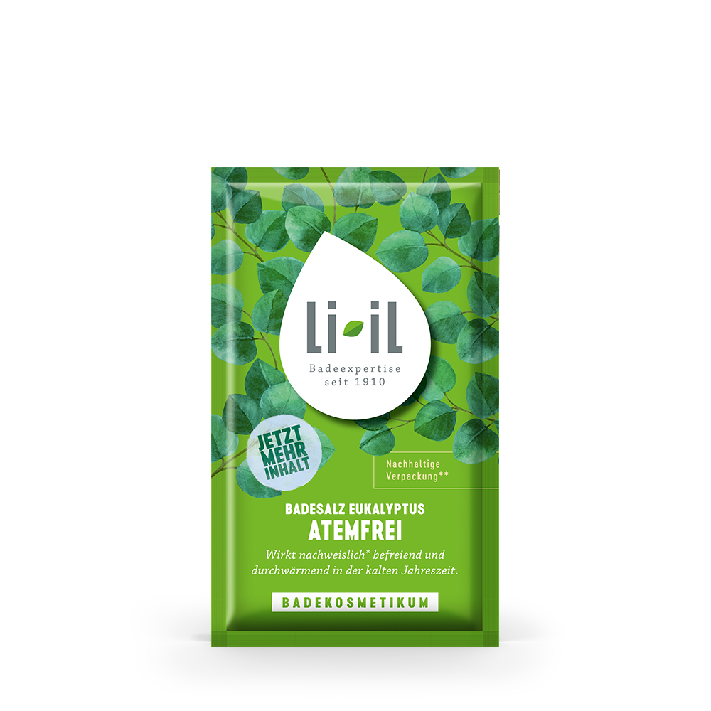 Produktbild Li-iL Badesalz Eukalyptus Atemfrei (Vorderseite)