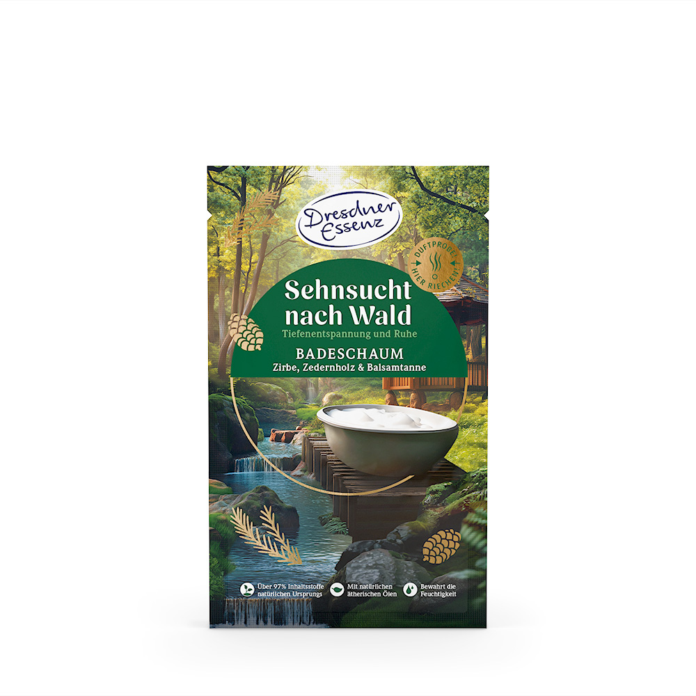 Produktbild Badeschaum Sehnsucht nach Wald (Vorderseite)