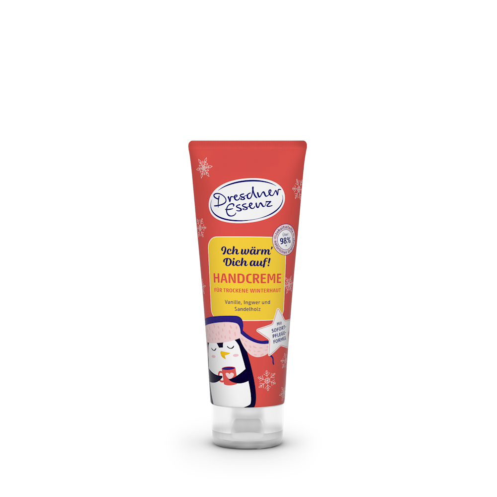Produktbild Winter-Handcreme Ich wärm dich auf! (Vorderseite)