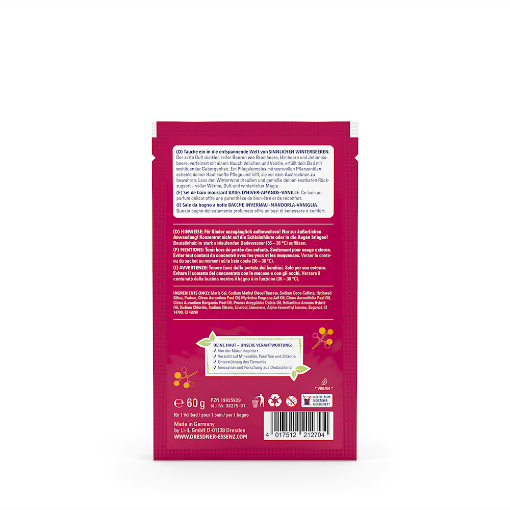 Produktbild Badeschaum Sinnliche Winterbeere (Rueckseite)