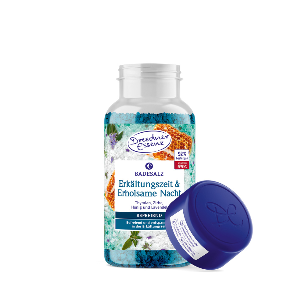 Produktbild Badesalz Erkältungszeit & Erholsame Nacht 600g (Vorderseite)