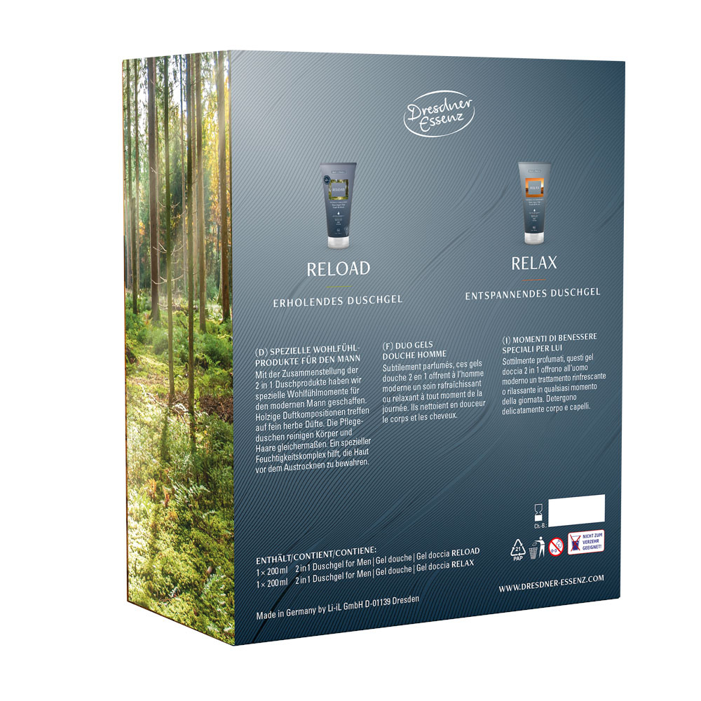 Produktbild Geschenkset Men's Choice (Rückseite)