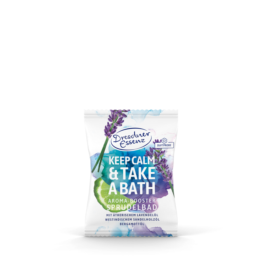 Abbildung des Aroma-Booster Sprudelbads "Keep Calm & Take a Bath"