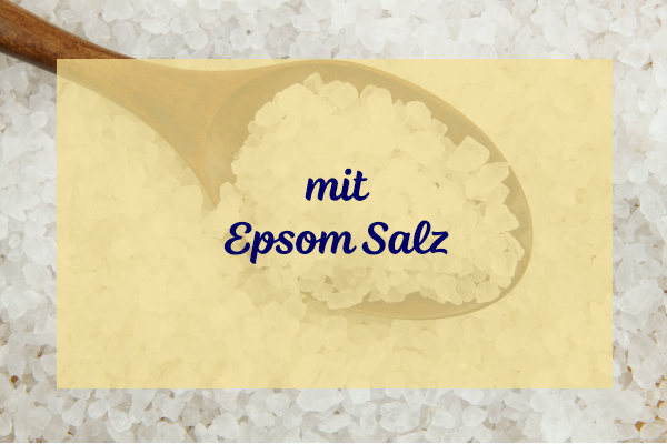 Gesundheitsbad mit Epsom Salz